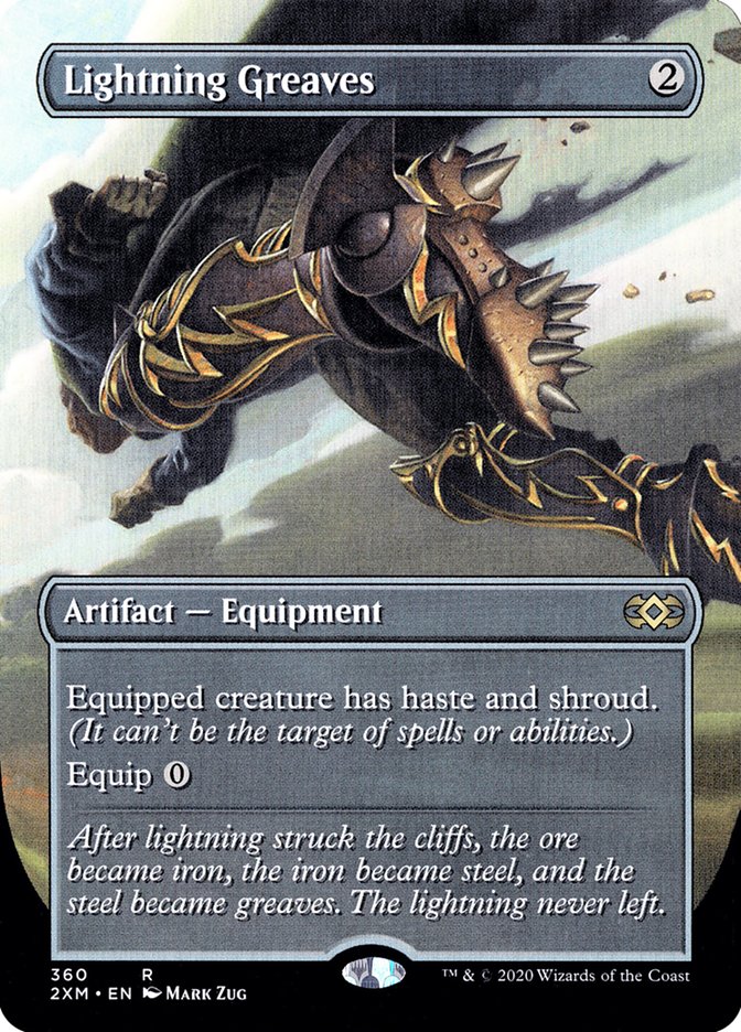 Lightning Greaves (Toppers) [Double Masters] Magic: The Gathering