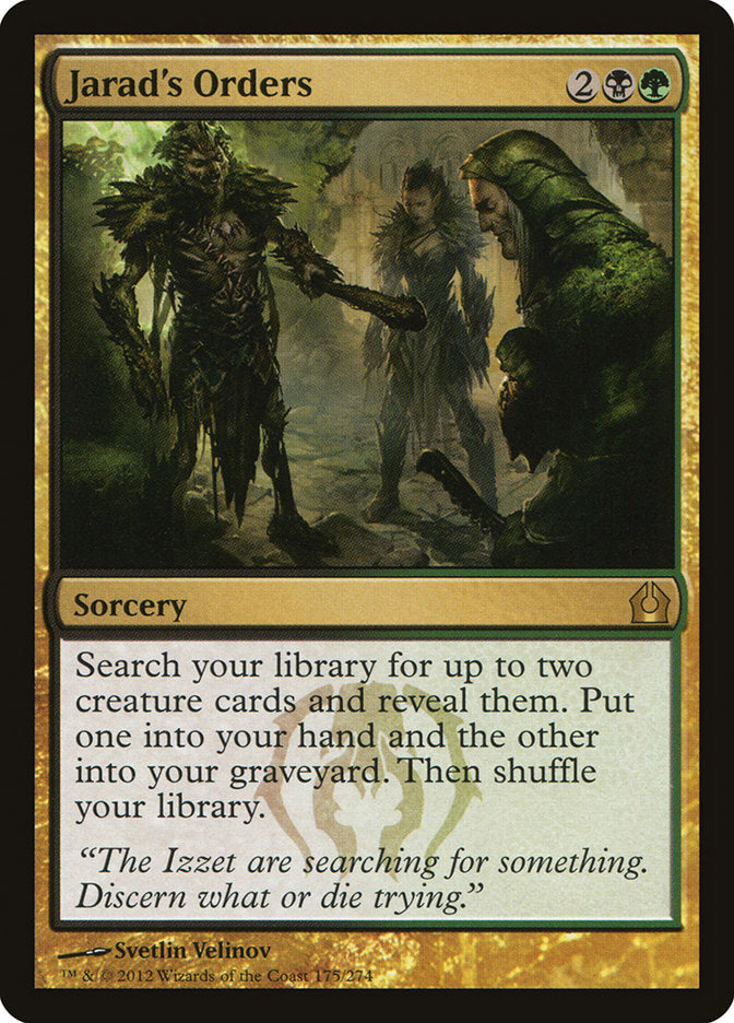Jarad's Orders [Return to Ravnica] Magic: The Gathering