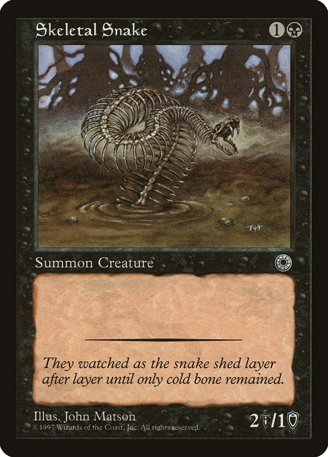 Skeletal Snake [Portal] Magic: The Gathering