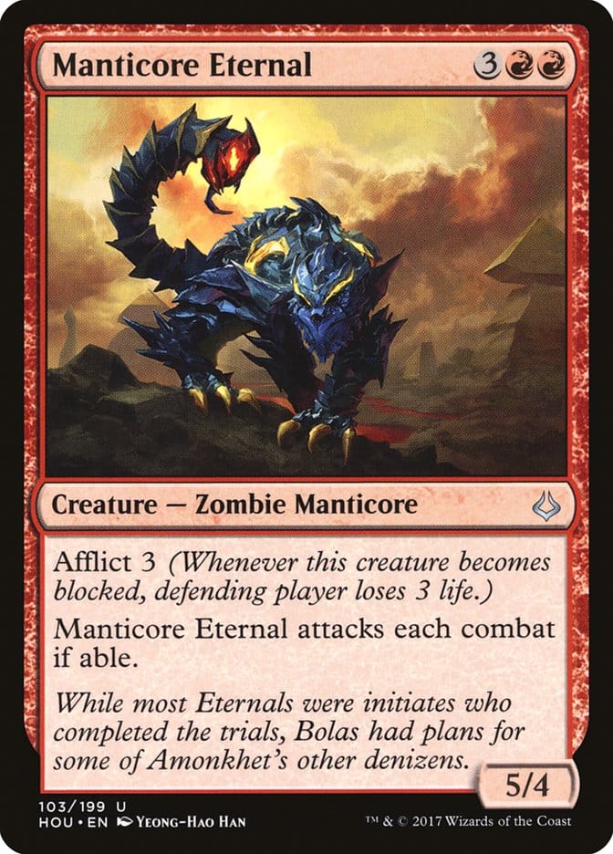 Manticore Eternal [Hour of Devastation] Magic: The Gathering