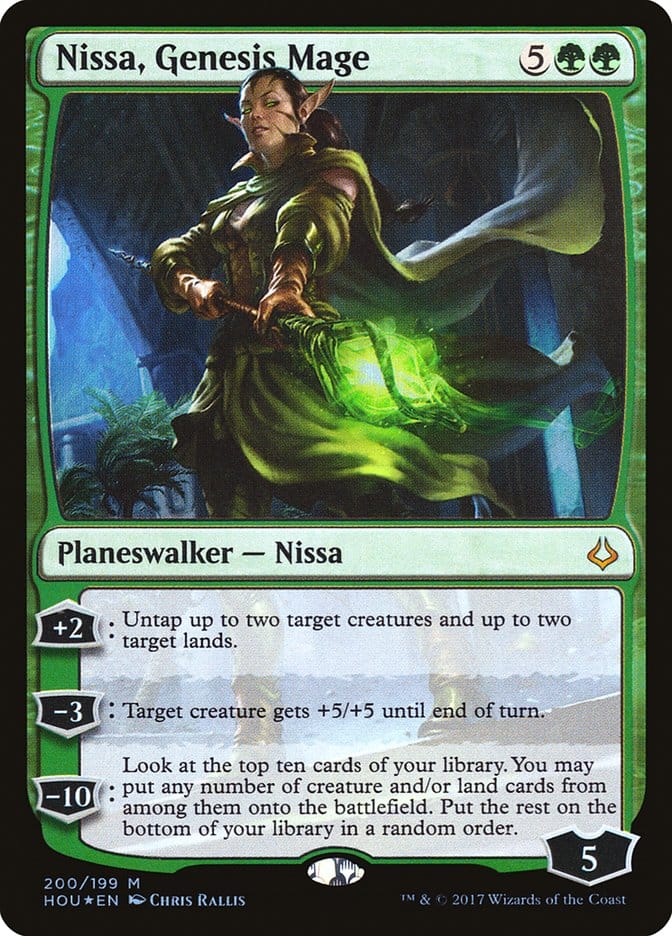 Nissa, Genesis Mage [Hour of Devastation] Magic: The Gathering