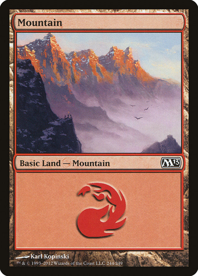 Mountain (244) [Magic 2013] Magic: The Gathering