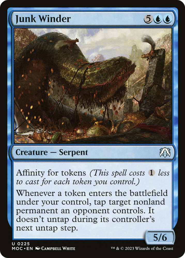Junk Winder [March of the Machine Commander] Magic: The Gathering