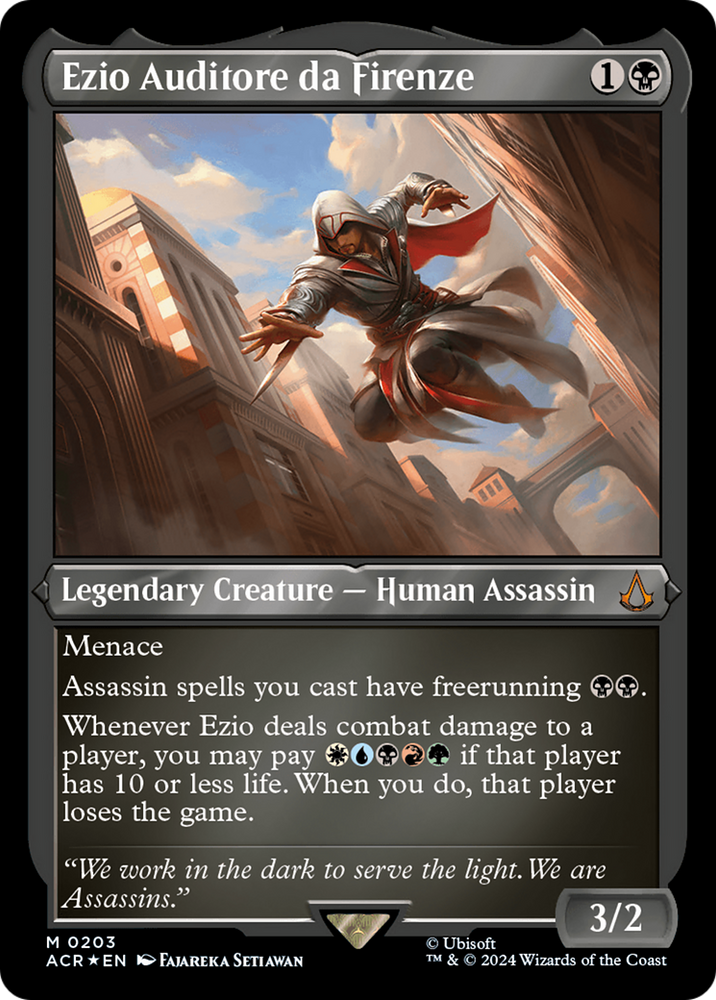 Ezio Auditore da Firenze (Foil Etched) [Assassin's Creed] Magic: The Gathering