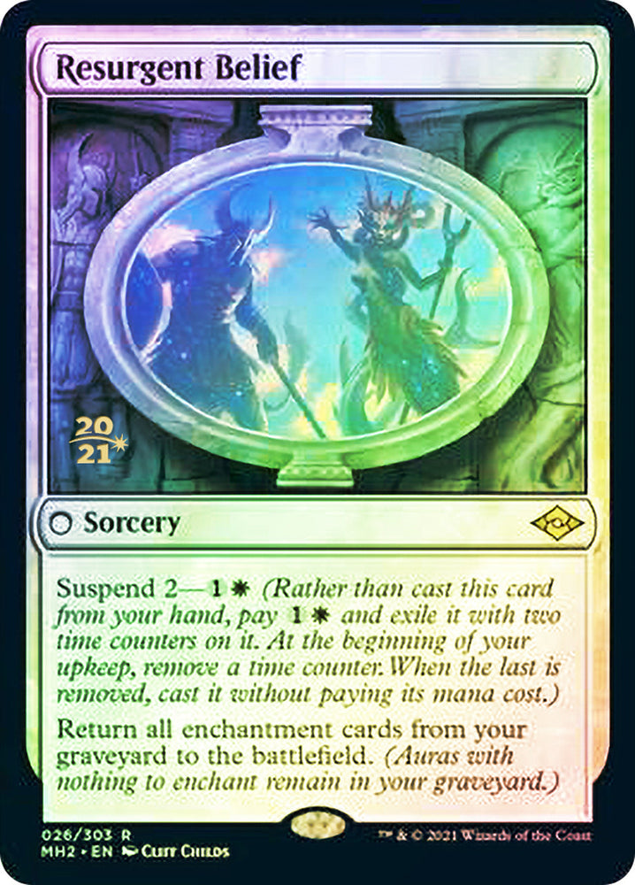 Resurgent Belief [Modern Horizons 2 Prerelease Promos] Magic: The Gathering