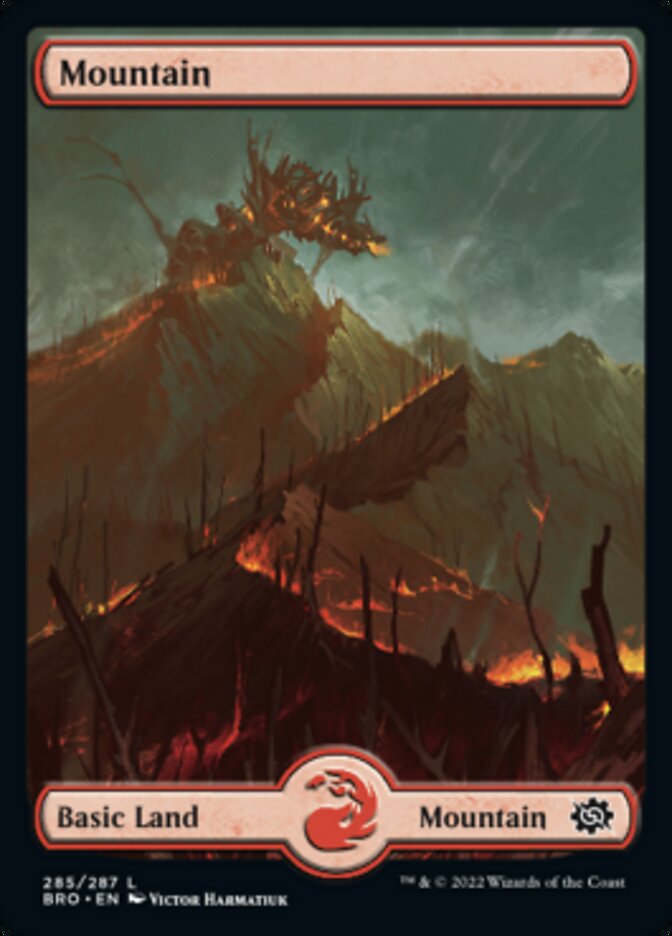 Mountain (285) [The Brothers' War] Magic: The Gathering