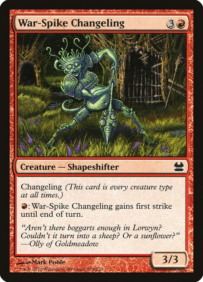 War-Spike Changeling [Modern Masters] Magic: The Gathering