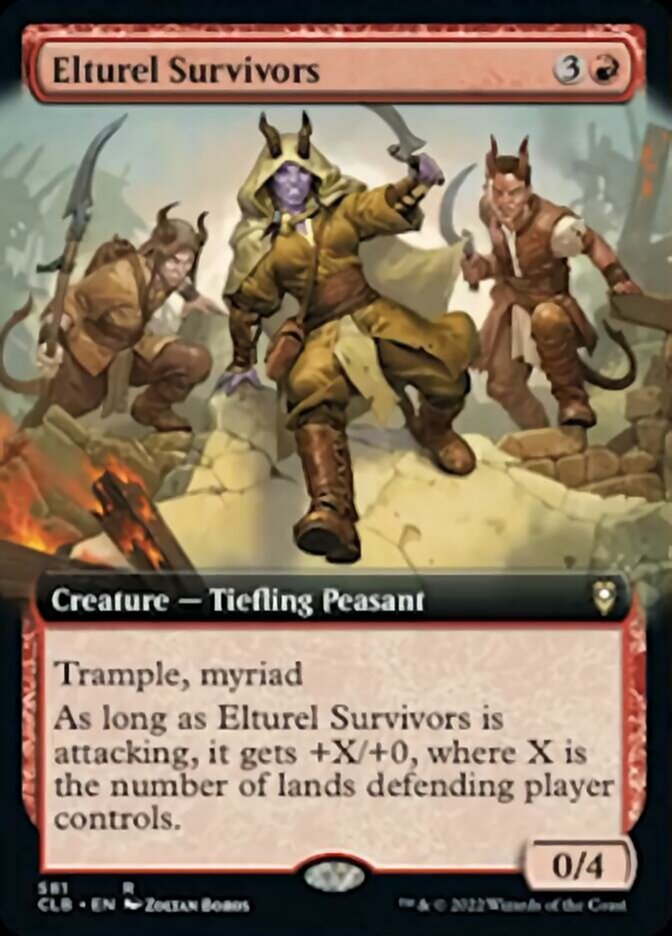 Elturel Survivors (Extended Art) [Commander Legends: Battle for Baldur's Gate] Magic: The Gathering