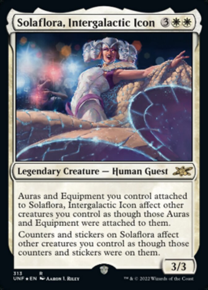 Solaflora, Intergalactic Icon (Galaxy Foil) [Unfinity] Magic: The Gathering