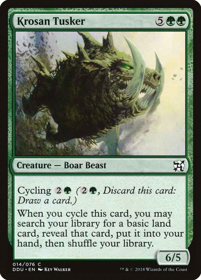 Krosan Tusker [Duel Decks: Elves vs. Inventors] Magic: The Gathering