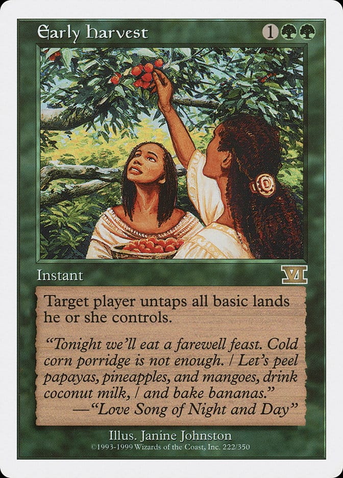 Early Harvest [Classic Sixth Edition] Magic: The Gathering