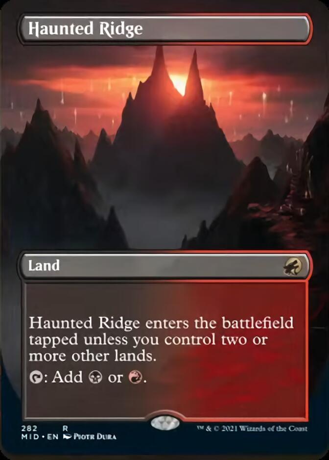 Haunted Ridge (Borderless Alternate Art) [Innistrad: Midnight Hunt] Magic: The Gathering