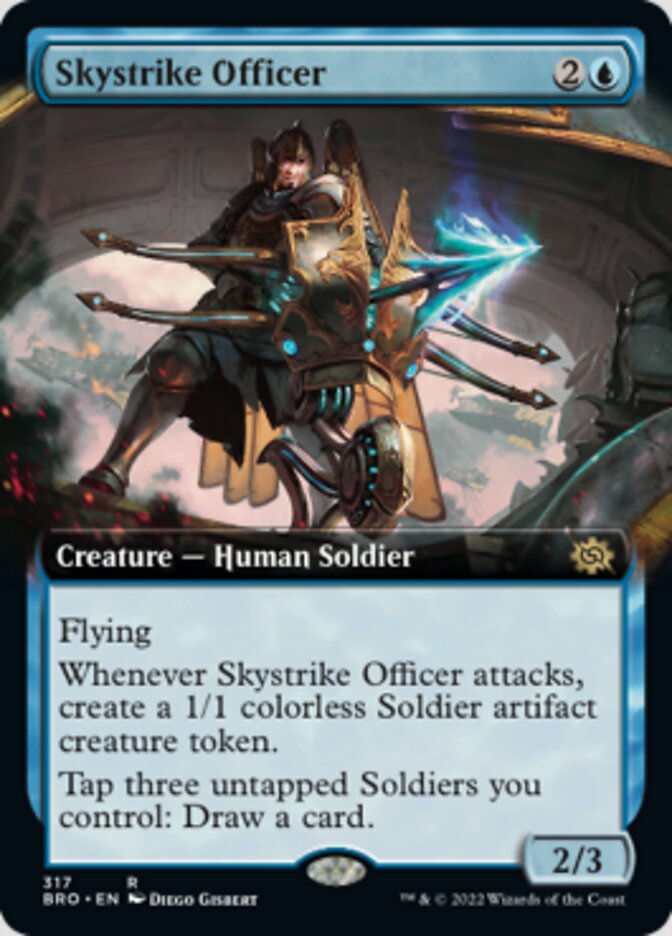 Skystrike Officer (Extended Art) [The Brothers' War] Magic: The Gathering
