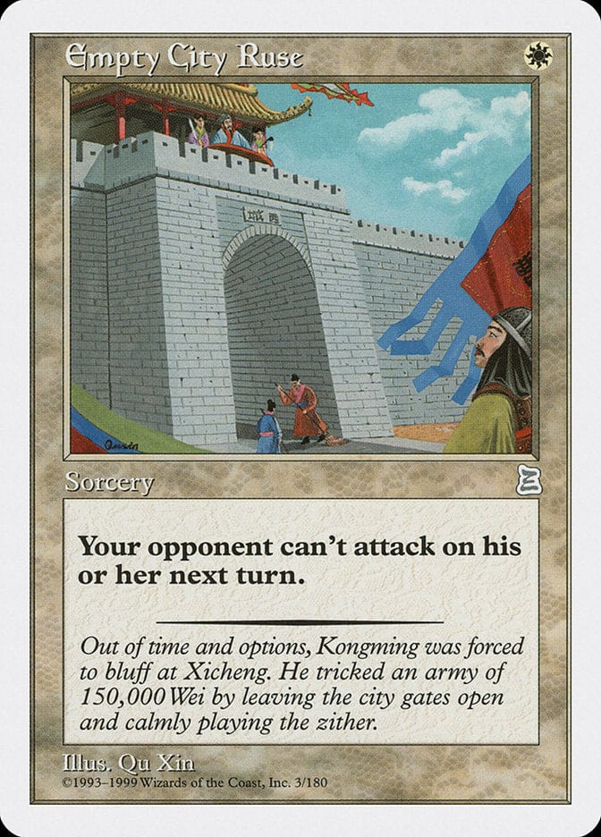 Empty City Ruse [Portal Three Kingdoms] Magic: The Gathering