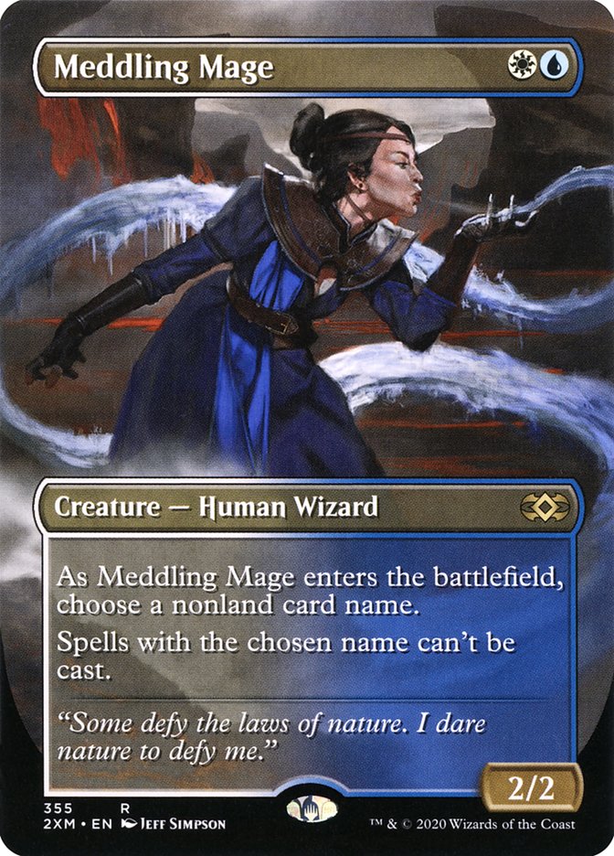 Meddling Mage (Toppers) [Double Masters] Magic: The Gathering