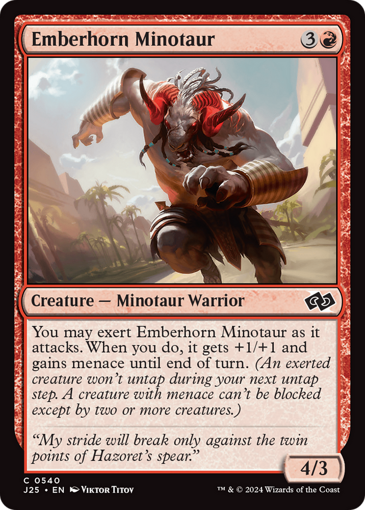 Emberhorn Minotaur [Foundations Jumpstart] Magic: The Gathering