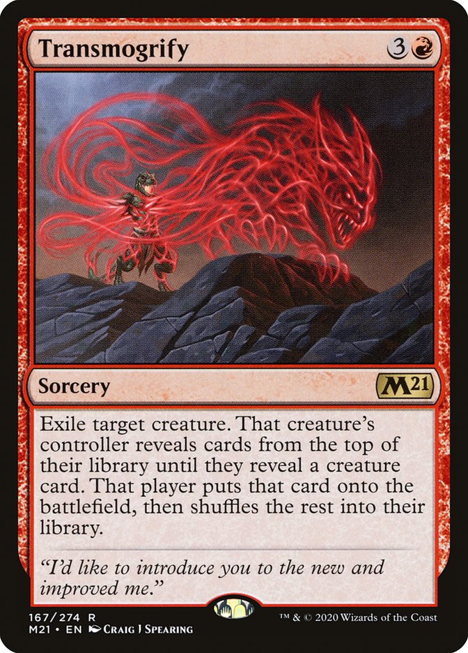 Transmogrify [Core Set 2021] Magic: The Gathering