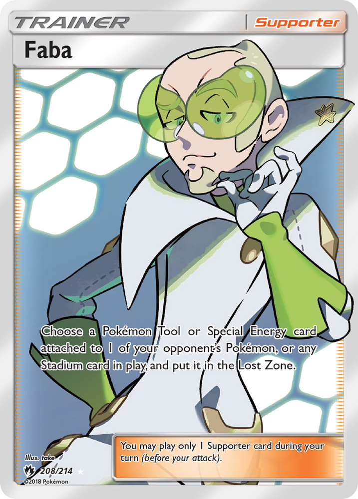 Faba (208/214) [Sun & Moon: Lost Thunder] Pokémon