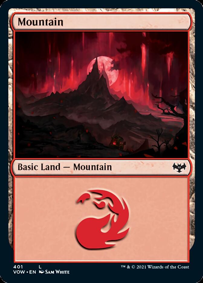 Mountain (401) [Innistrad: Crimson Vow] Magic: The Gathering