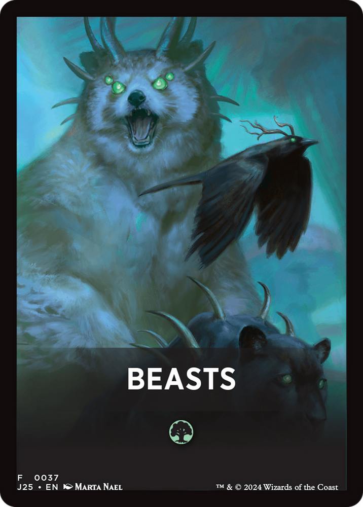Beasts Theme Card [Foundations Jumpstart Front Cards] Magic: The Gathering