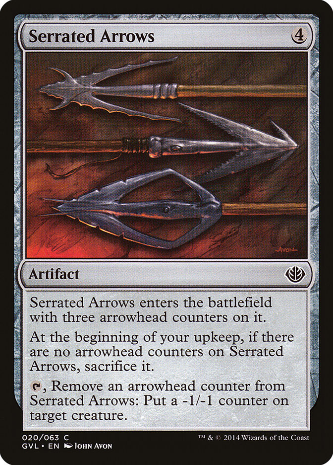 Serrated Arrows (Garruk vs. Liliana) [Duel Decks Anthology] Magic: The Gathering