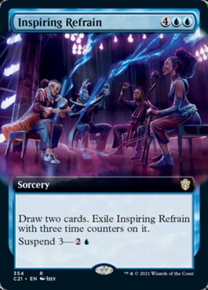 Inspiring Refrain (Extended Art) [Commander 2021] Magic: The Gathering