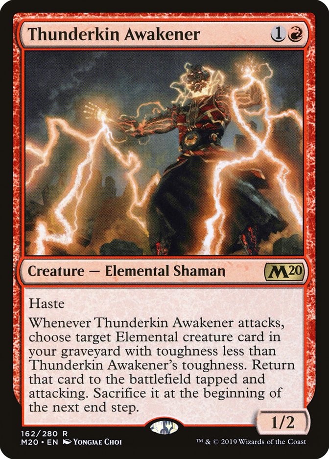 Thunderkin Awakener [Core Set 2020] Magic: The Gathering