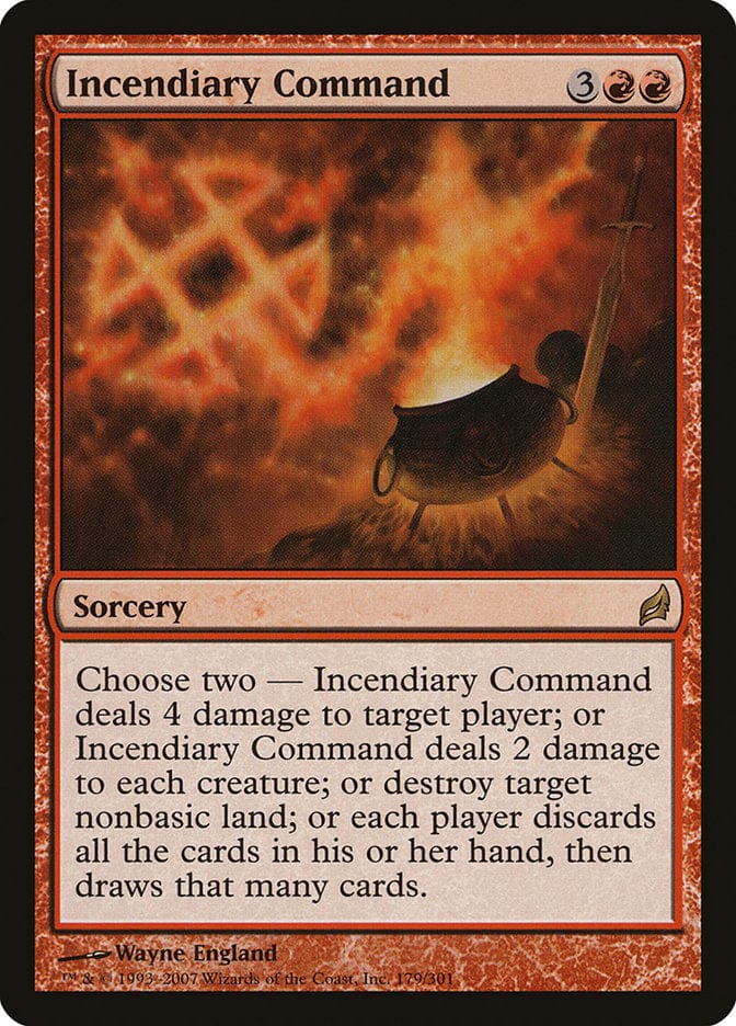 Incendiary Command [Lorwyn] Magic: The Gathering