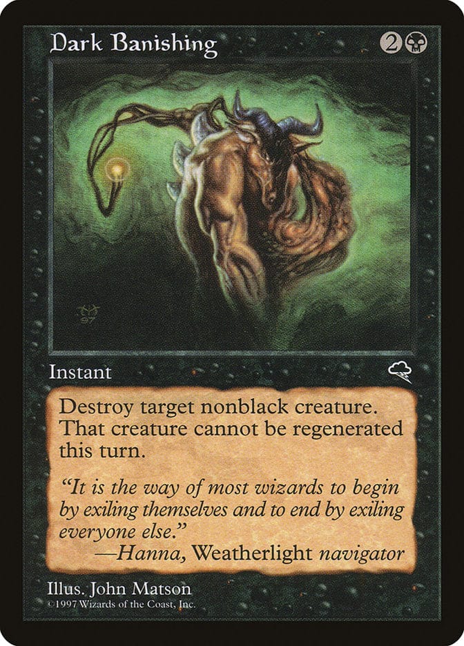 Dark Banishing [Tempest] Magic: The Gathering