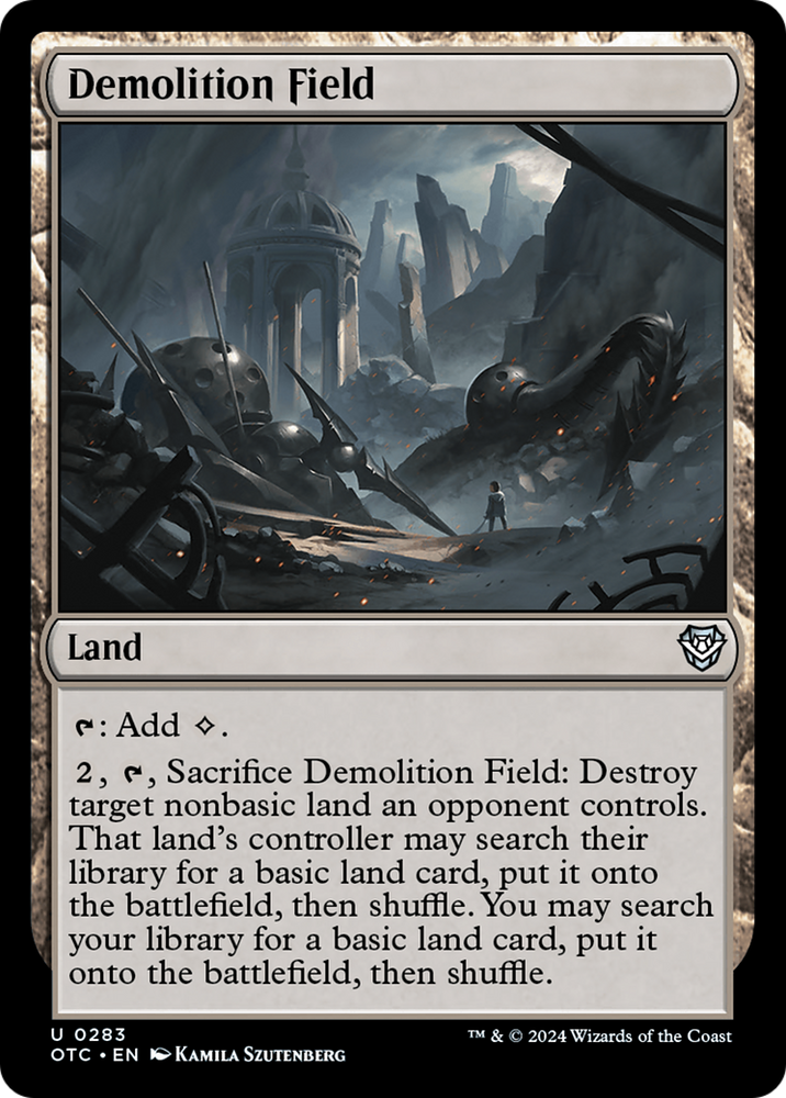 Demolition Field [Outlaws of Thunder Junction Commander] Magic: The Gathering