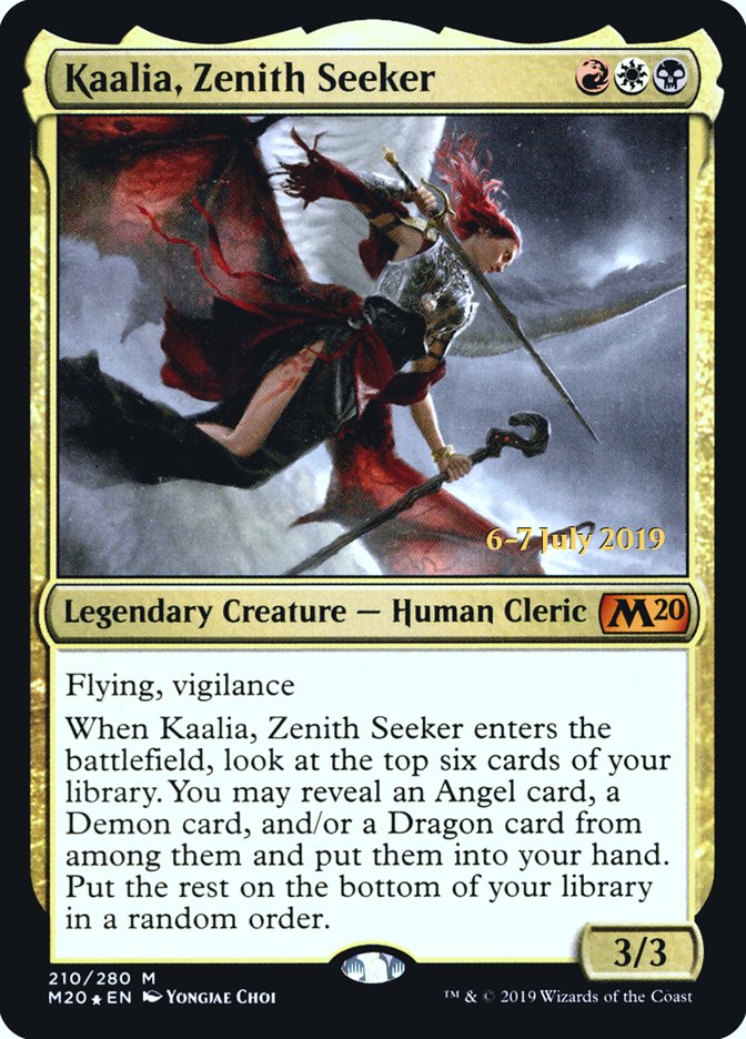 Kaalia, Zenith Seeker [Core Set 2020 Prerelease Promos] Magic: The Gathering