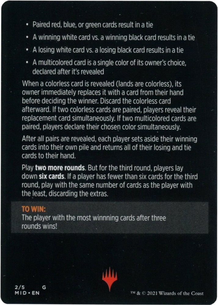 Day Vs. Night (Magic Minigame) [Innistrad: Midnight Hunt Minigame] Magic: The Gathering