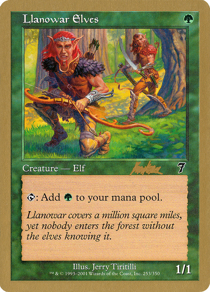 Llanowar Elves (Brian Kibler) [World Championship Decks 2002] Magic: The Gathering