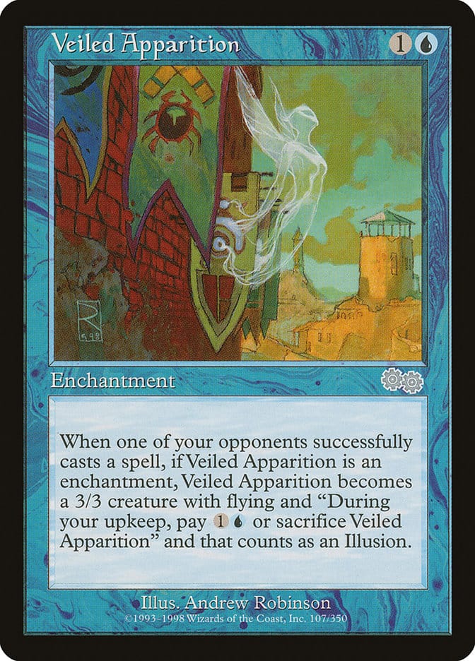 Veiled Apparition [Urza's Saga] Magic: The Gathering