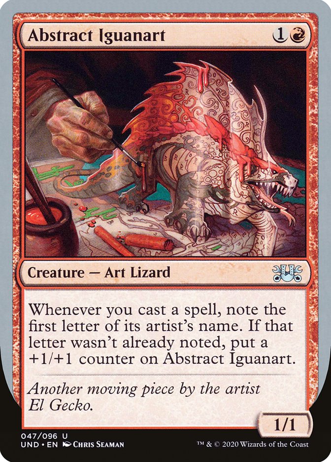 Abstract Iguanart [Unsanctioned] Magic: The Gathering