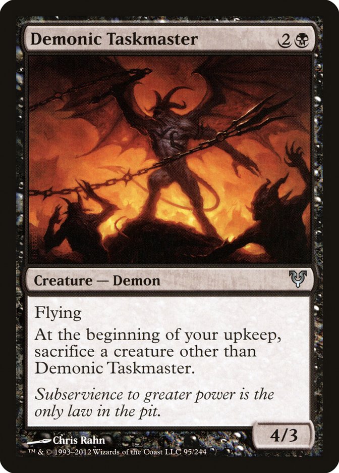 Demonic Taskmaster [Avacyn Restored] Magic: The Gathering