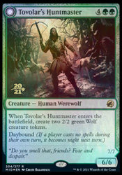 Tovolar's Huntmaster // Tovolar's Packleader [Innistrad: Midnight Hunt Prerelease Promos] Magic: The Gathering