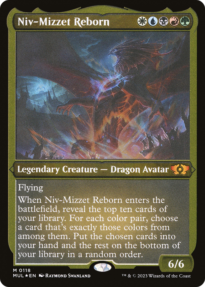 Niv-Mizzet Reborn (Foil Etched) [Multiverse Legends] Magic: The Gathering