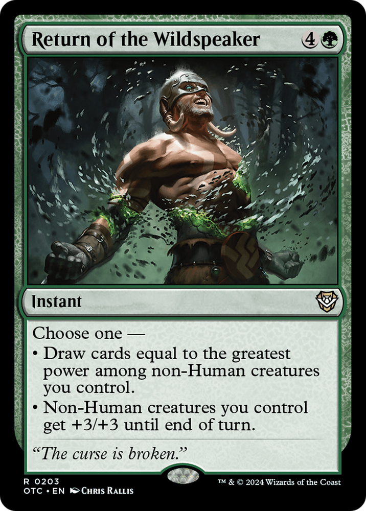 Return of the Wildspeaker [Outlaws of Thunder Junction Commander] Magic: The Gathering