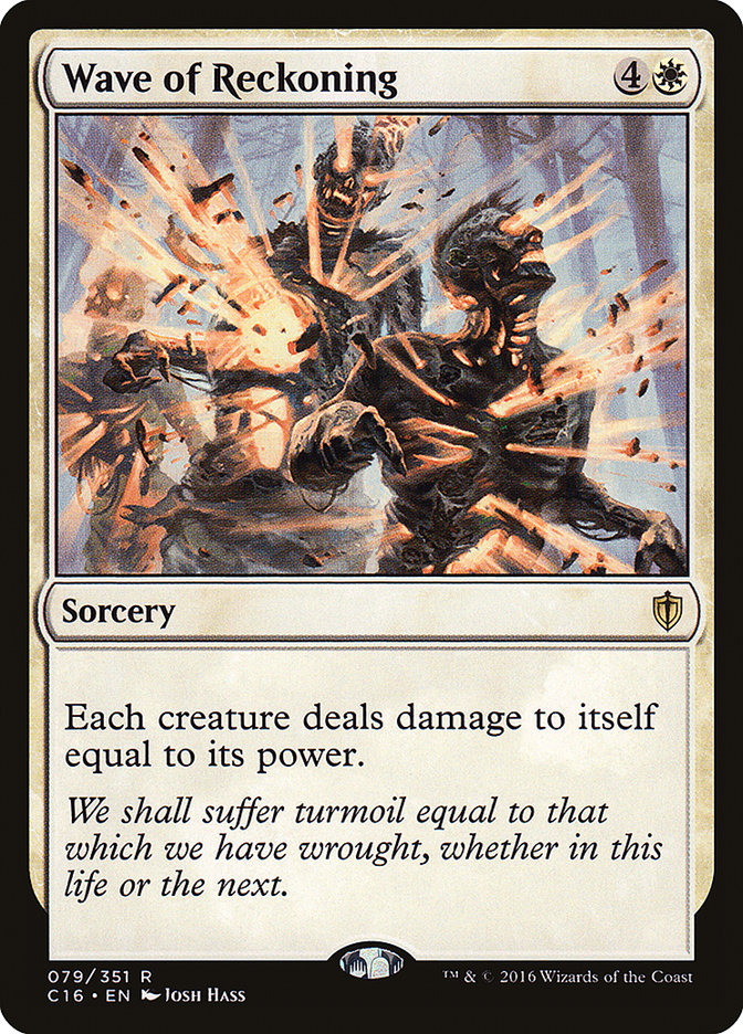 Wave of Reckoning [Commander 2016] Magic: The Gathering