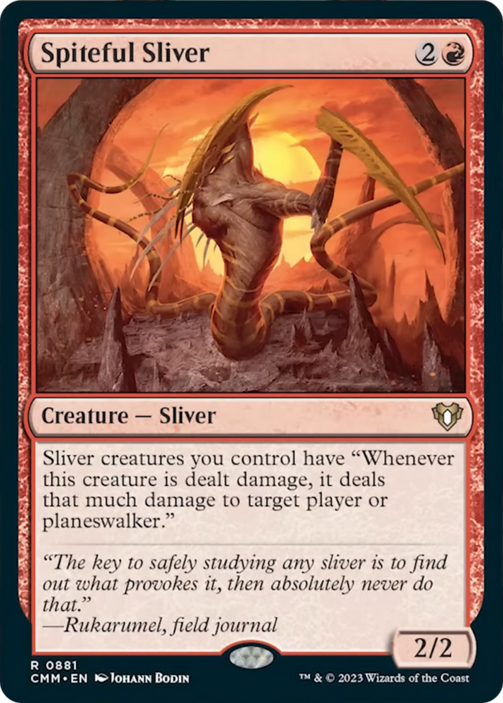 Spiteful Sliver [Commander Masters] Magic: The Gathering