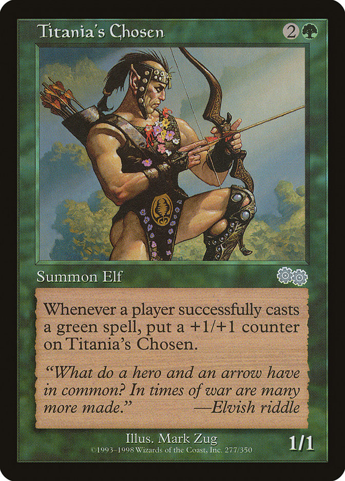 Titania's Chosen [Urza's Saga] Magic: The Gathering