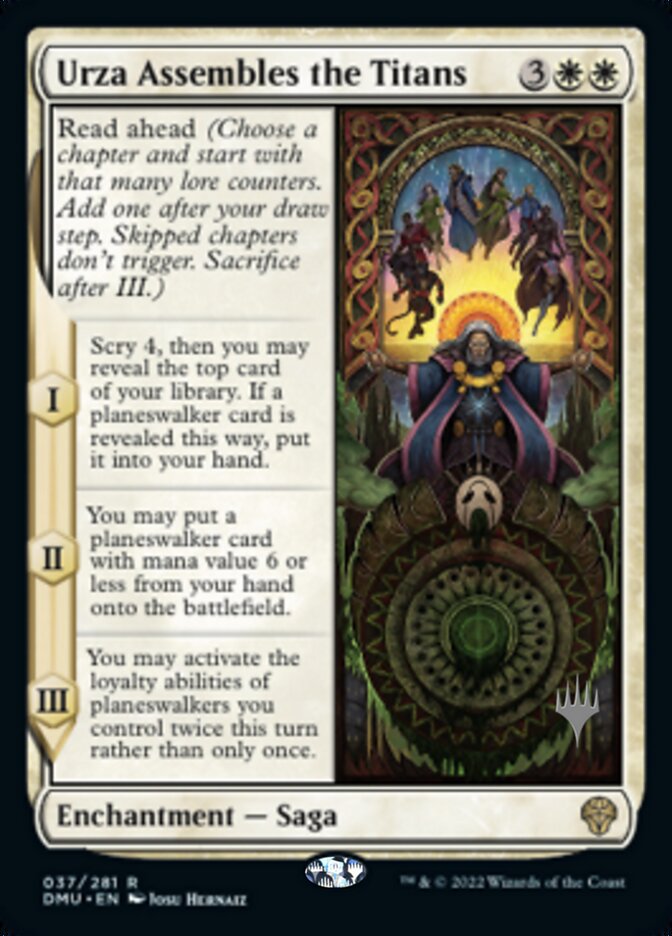 Urza Assembles the Titans (Promo Pack) [Dominaria United Promos] Magic: The Gathering