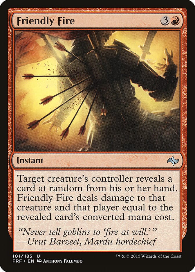 Friendly Fire [Fate Reforged] Magic: The Gathering