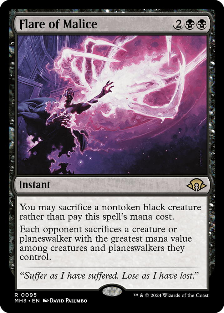 Flare of Malice [Modern Horizons 3] Magic: The Gathering