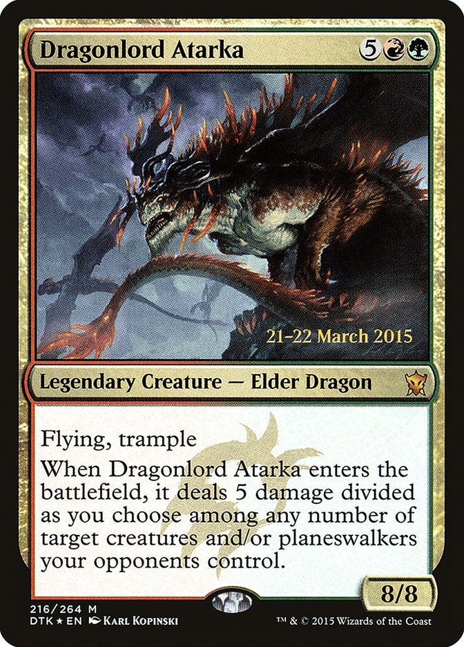 Dragonlord Atarka [Dragons of Tarkir Prerelease Promos] Magic: The Gathering