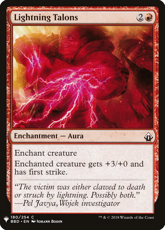 Lightning Talons [Mystery Booster] Magic: The Gathering