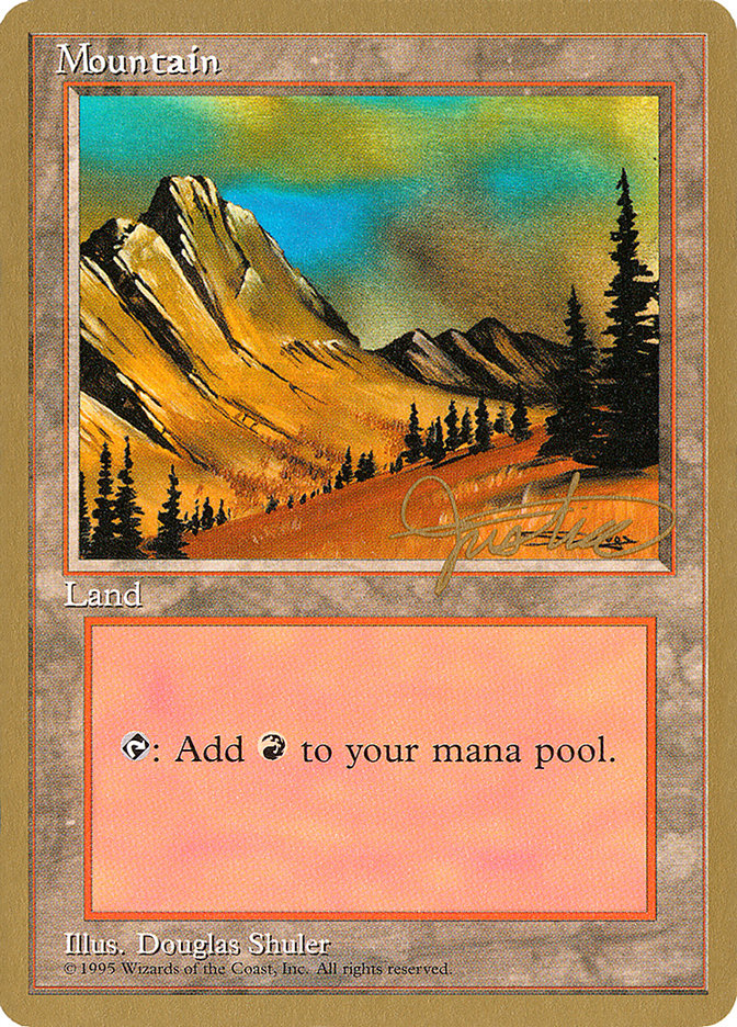 Mountain (mj375) (Mark Justice) [Pro Tour Collector Set] Magic: The Gathering