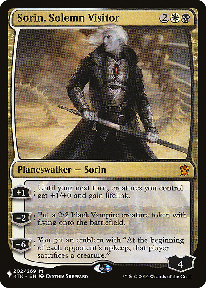 Sorin, Solemn Visitor [The List] Magic: The Gathering