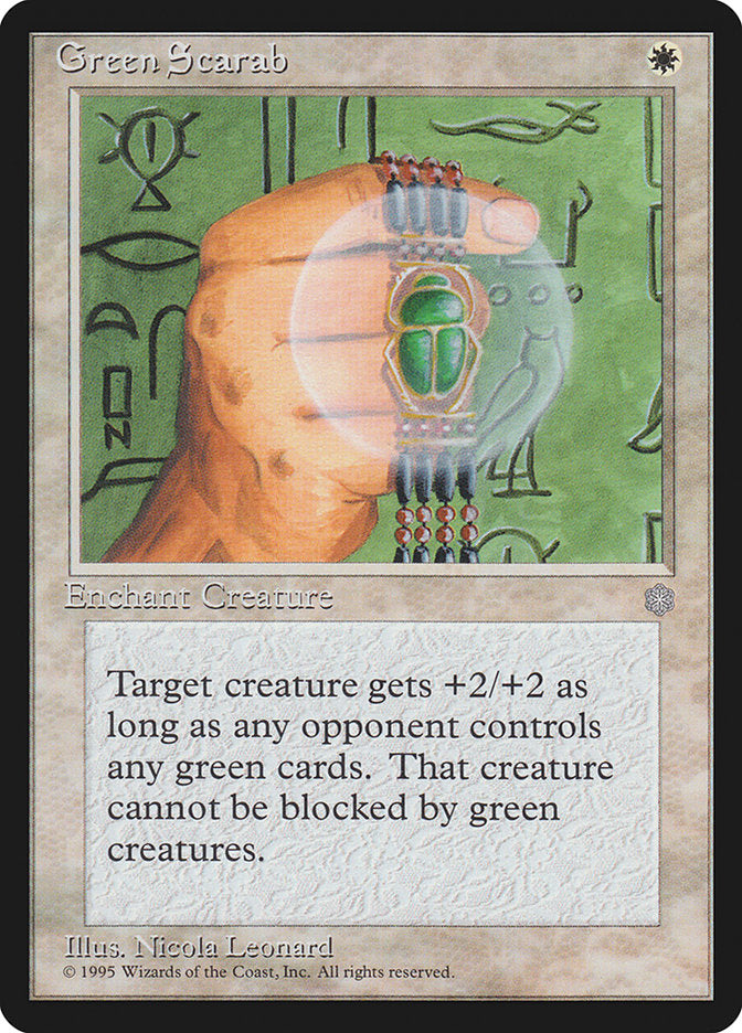 Green Scarab [Ice Age] Magic: The Gathering